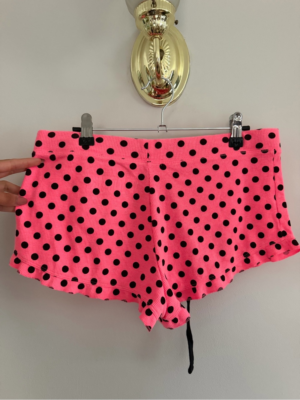 Pink by Victoria Secret Polka Dot Drawstring PJ Shorts - Picture 4 of 6